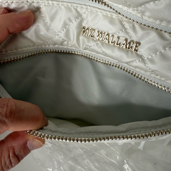 MZ Wallace White Quilted Crossbody Bag - Picture 3 of 11